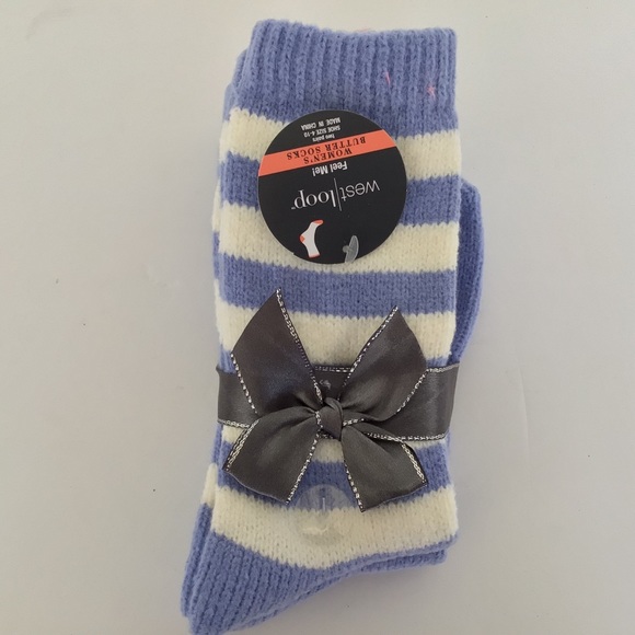 WEST LOOP BLUE SOFT BUTTER SOCKS NWT PACK … - Picture 1 of 6